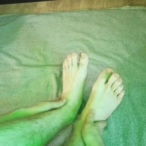 Foot fetish, foot massage, oil massage