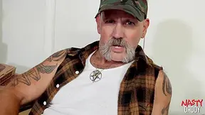 Stepdaddy Dawg Gives His Massive Dick And Rounded Balls Massage