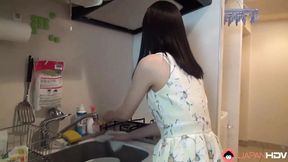 Mai Araki and Boyfriend Get Naked While Cleaning the House