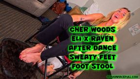Cher Woods Eli X Raven After Dance Sweaty Feet Foot Stool!