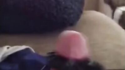 Compilation with horny guys playing with their hard cocks on camera