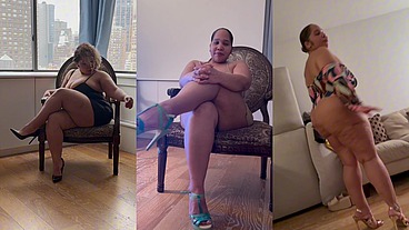 Crossed Legs - High Heels - Shoe Dangling - Femdom Mistress Goddess worship - Erotic Dirty Talk Audio - Fat Ass