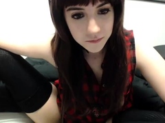 British amateur teen in stockings