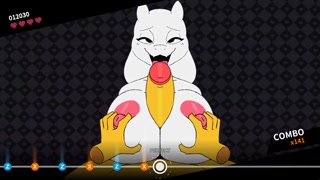 BIG step-mommy TORIEL works HARD with your MANSTICK in BEATBANGER