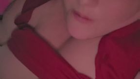 Princess enjoys some early morning titty tickles
