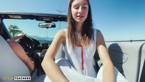 Wife Driving While Her GF Suck My Cock