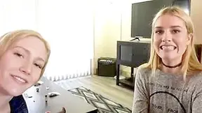 Mazzy Grace And Emma Starletto In Adorable Blondes Plowed By Stepdaddy During Sleepover