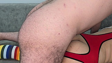 Tight Ass Moaning Chained of Mine Begging to Be Gapped Explodes My Cum