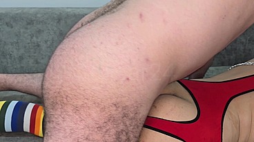 Tight Ass Moaning Chained of Mine Begging to Be Gapped Explodes My Cum