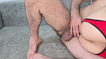 Tight Ass Moaning Chained of Mine Begging to Be Gapped Explodes My Cum