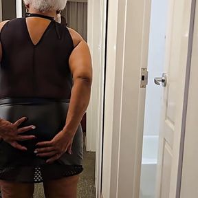 Husband Fuck Wife In A Black Leather Outfit