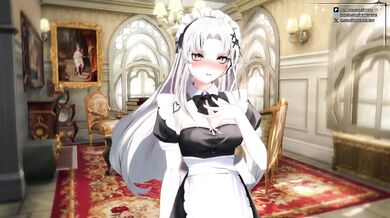 Maid's Punishment Virginity Taken Roughly in VTuber Hentai