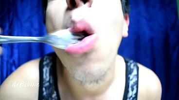 Eating the lunch