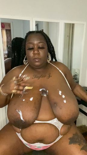 Come watch me turn these chocolate tittys white
