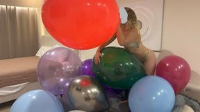 Blow and play with balloons for a sex party [PART 1]