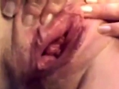 Granny pussy masturbation