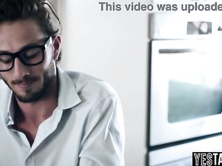 Large titties slim Latin babe babe Eliza Ibarra bangs large schlong colleague