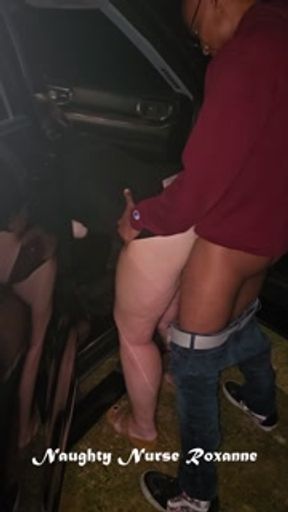 BBC Dogging White Slut Outdoors