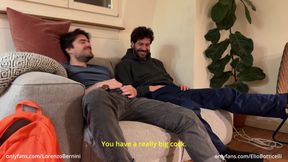 My straight friend and me jerk eachother off for the first time