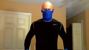 Hot American Muscled Model with Mask and Gloves Domination Talk