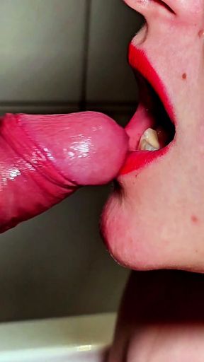 Jaw-dropping moment from &quot;Lady sucks a big cock and swallows CUM&quot;