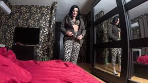 Deep-throat,riding a Fat Cock and Cum Play with a Down-jacket 266