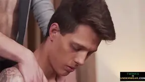 Oiled Up Worshiped: Twinks Sensual Massage Leads to Mind-Blowing Climax – 18+