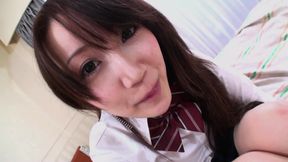 Sexy Japanese brunette Mao Miyazaki would like to get some drream but the guy wants to fuck