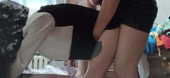 Instead of Extra Private Lessons at Home, My MILF Teacher Fucks Me with a Strapon