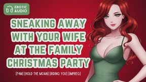 Sneaking Away to Breed Your Wife At the Christmas Party | Erotic Audio for Men | F4M | Wife Experience | GFE | Breeding | Impregnation | Creampie | Sneaky Public Sex | Hold the Moan | Cowgirl | Ovulating | Handjob | Tit Play | Riding You | Romantic