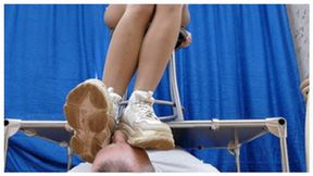 18 yo girl tramples my floor-face using dirty Balenciaga sneakers (part 5 of 5), flo426x 2160p