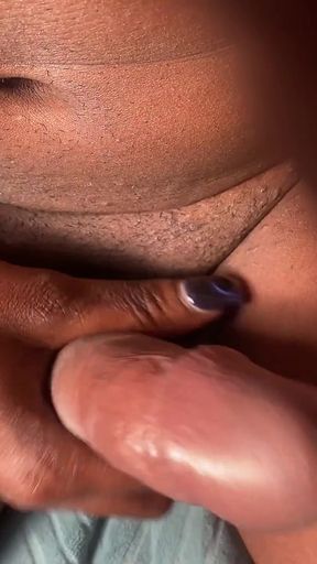 Playing with my girl dick. I've been super horny lately