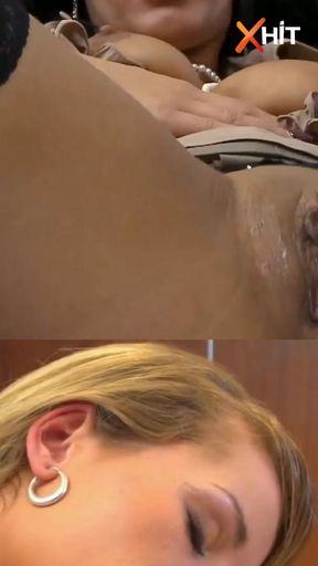 Hot pussy-licking compilation with Rosaline Love &amp; Friends