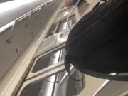 Returning home horny in the subway and jerk off a little