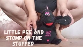 Little pee and stomp on the stuffed