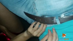 regresando caliente de una fiesta con mi esposo se me antoja tener sexo con el chofer uber
