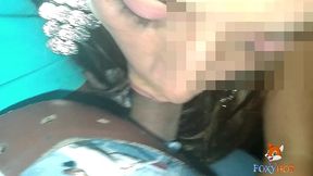 regresando caliente de una fiesta con mi esposo se me antoja tener sexo con el chofer uber