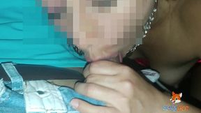 regresando caliente de una fiesta con mi esposo se me antoja tener sexo con el chofer uber