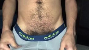 Midnight camera slut stripped down to gay big cock torn boxer briefs