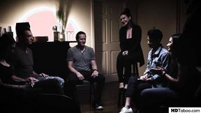 ”PURE TABOO TBabe Chick Seduces Men In Psychopath Way - Aubrey Kate & Pierce Paris”