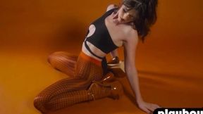 Juicy 18-year-old nympho flaunts firm butts &mdash;  teasing with sultry striptease seduction