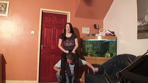 Hannah Shoulder Ride In A Skirt & Tights