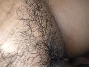 Sister-in-law in a blanket at night