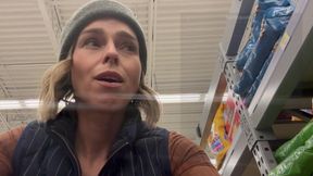 Public Cumming in Grocery Store with Lush Remote Controlled Vibrator