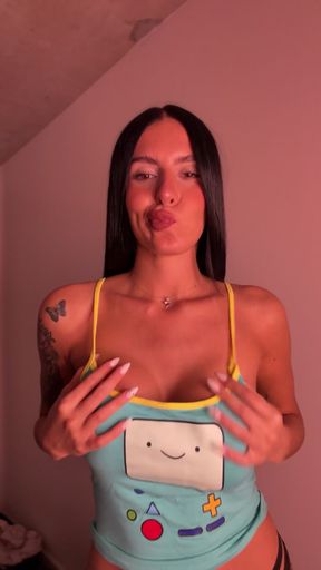 Trans porn star's sultry display