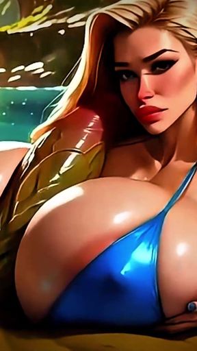 Desperate Blonde Bimbo Takes HUGE ORC COCK in The Woods - 4K AI Fantasy