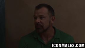 Max Sargent seduces blonde twink Doug Acre for rough anal