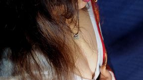 Hot Sexy Desi Housewife Saree Blause Big Natural Boobs Seduce, Fucking and Blowjob Sexy Hot Desi