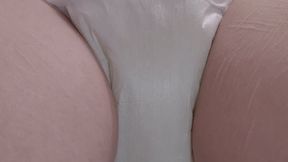 Quick wetting pullup showing view from underneath