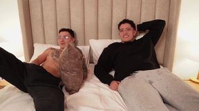 Best friends fuck Latino superheroines in homemade bedroom scene